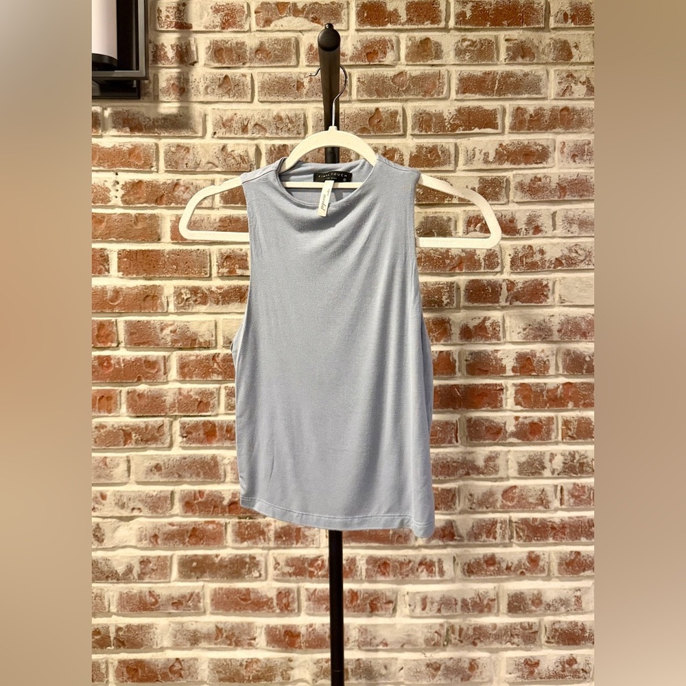 Final Touch Sky Blue Tank Top